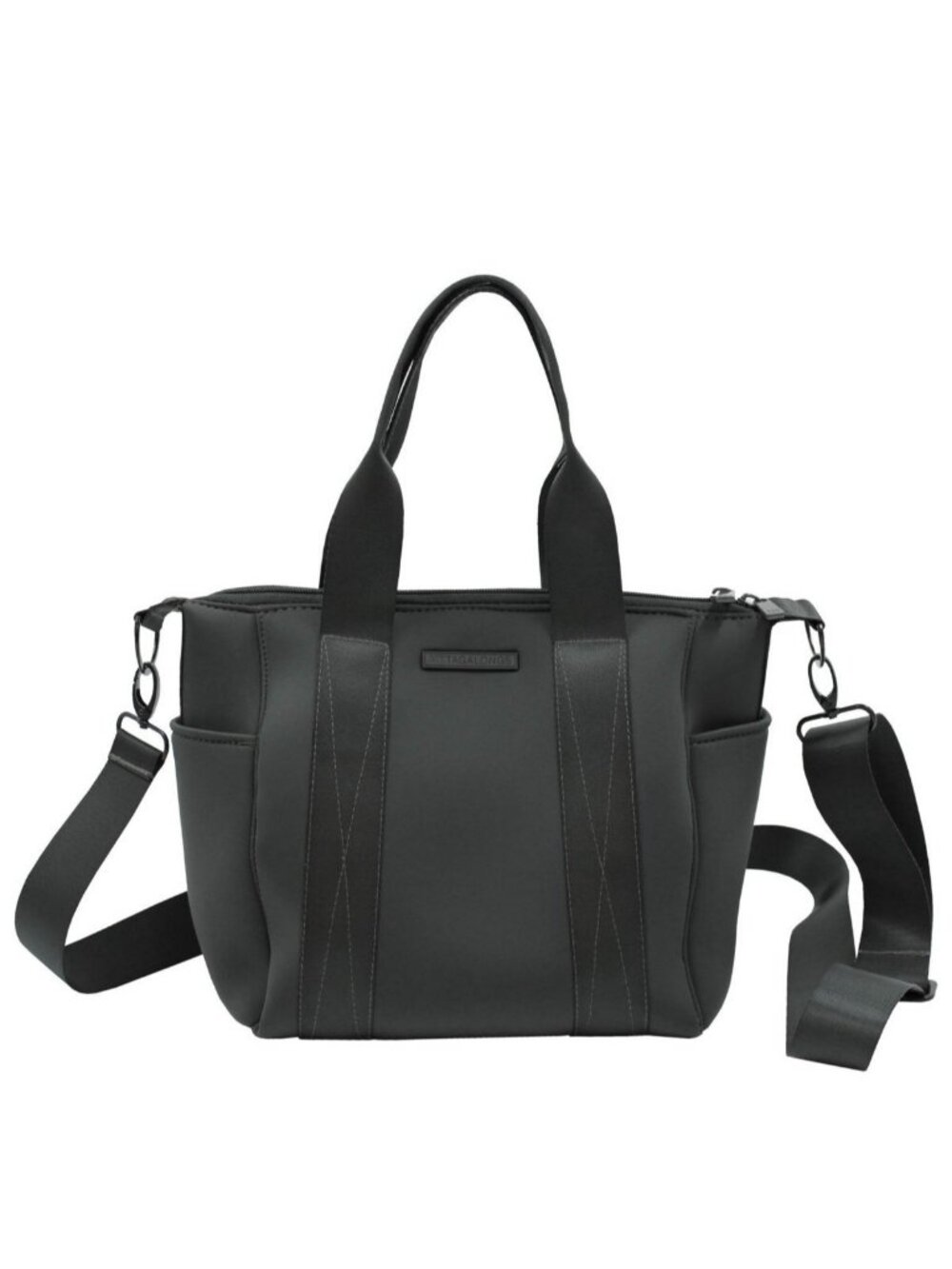 MYTAGALONGS Mini Commuter Neoprene Tote Bag Black without Mini pouch
